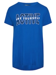 Yours Curve Blue Be yourself Active Top - Image 5 of 5