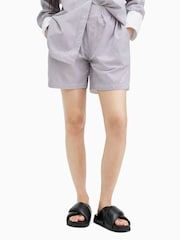 AllSaints Blue Stripe Karina Shorts - Image 2 of 7