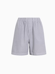 AllSaints Blue Stripe Karina Shorts - Image 7 of 7