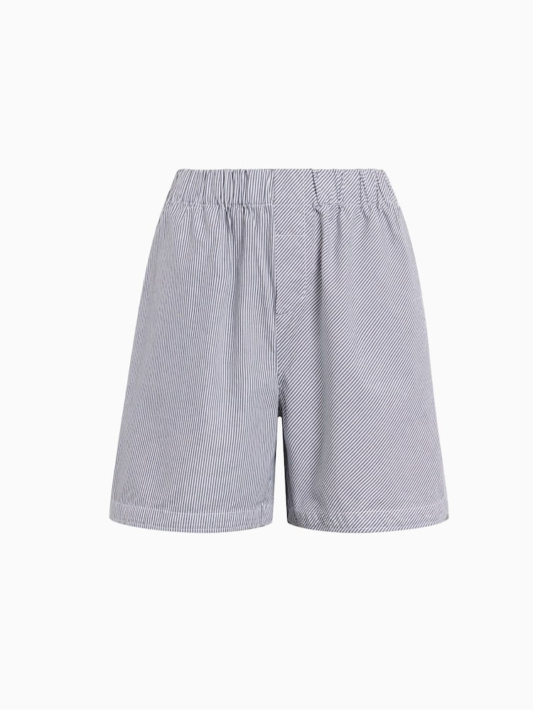 AllSaints Blue Stripe Karina Shorts - Image 7 of 7