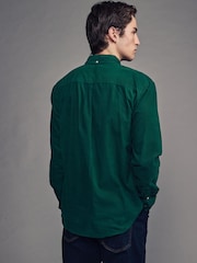 Зеленый - Long Sleeve Cord 100% Cotton Oxford Shirt - Изображение 3 из 7