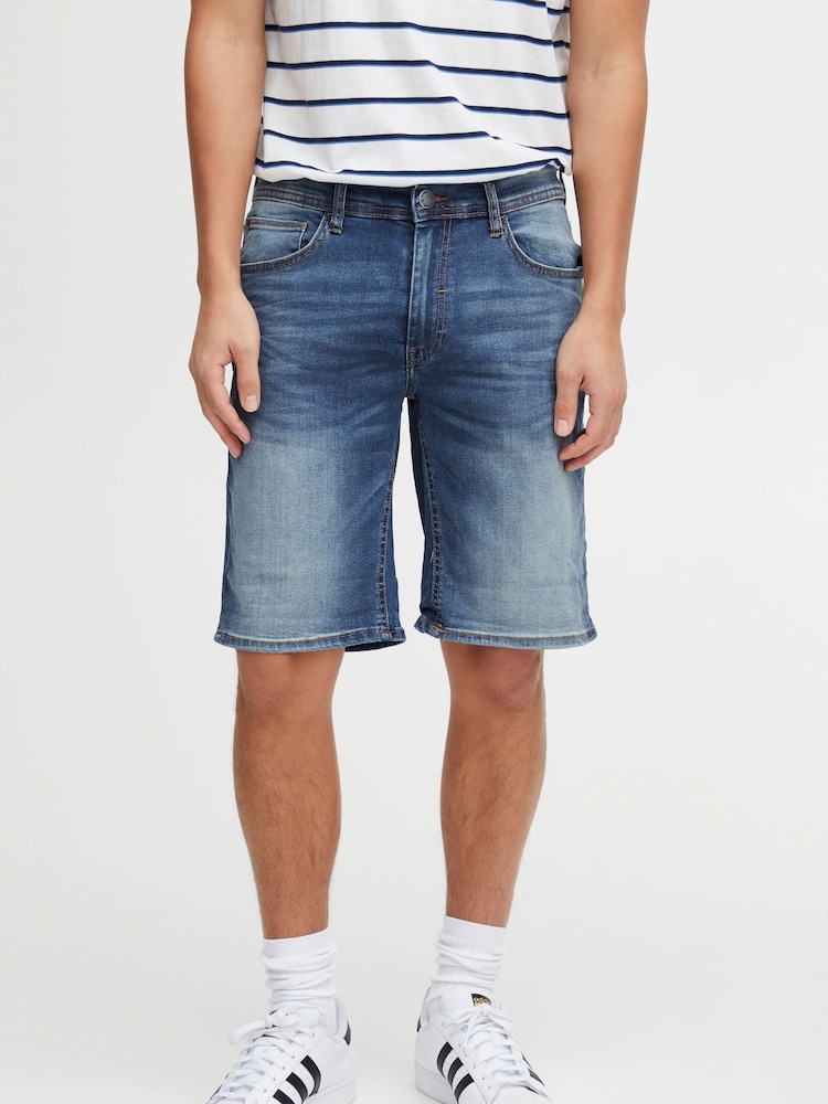 Blend Blue Stretch Denim Shorts - Image 1 of 5