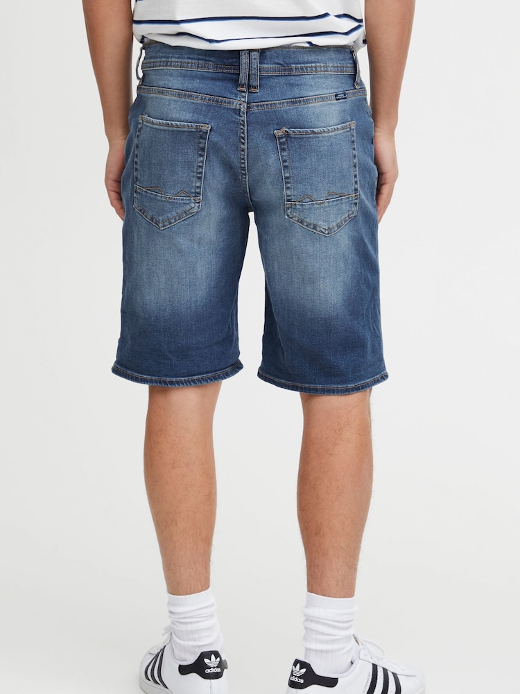 Blend Blue Stretch Denim Shorts - Image 2 of 5