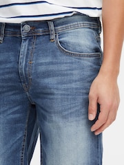 Blend Blue Stretch Denim Shorts - Image 4 of 5