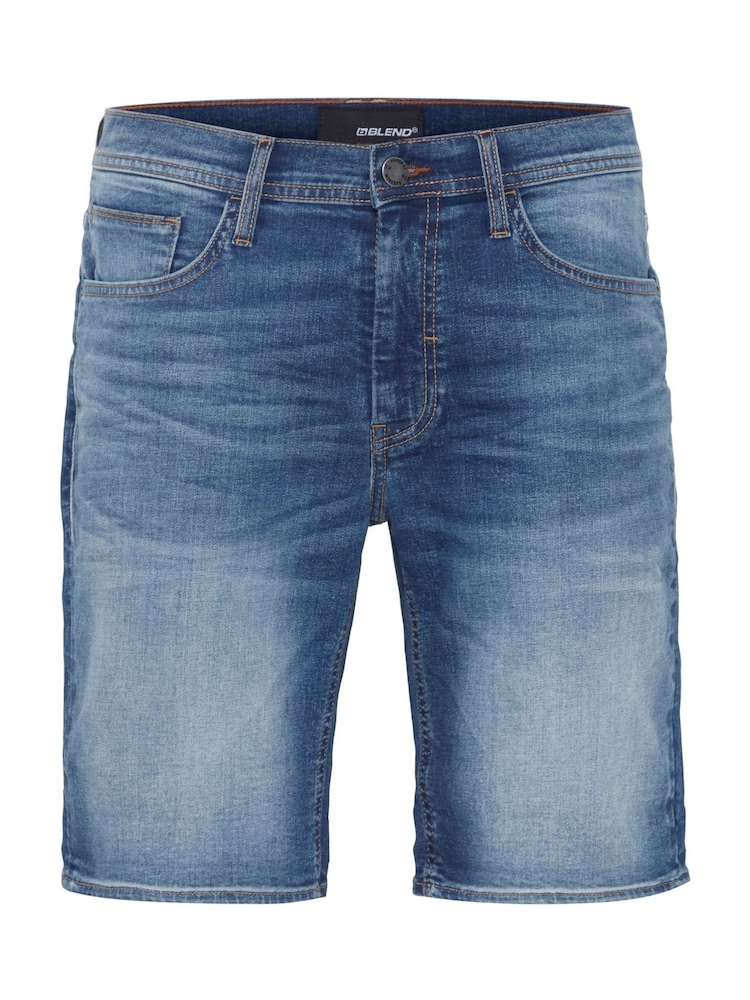 Blend Blue Stretch Denim Shorts - Image 5 of 5