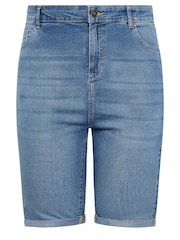 Pantalones cortos de denim básicos de Yours Curve - Imagen 4 de 4