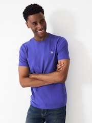 Dunkelblau - Crew Clothing, klassisches T-Shirt aus 100 % Baumwolle - Bild 1 von 4