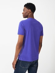 Dunkelblau - Crew Clothing, klassisches T-Shirt aus 100 % Baumwolle - Bild 3 von 4