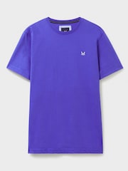 Dunkelblau - Crew Clothing, klassisches T-Shirt aus 100 % Baumwolle - Bild 4 von 4