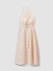Reiss Cream Tayah Modal Blend Parachute Midi Dress - Image 2 of 6