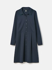 Joules Tallie Navy Long Sleeve Jersey Ponte Dress - Image 6 of 6