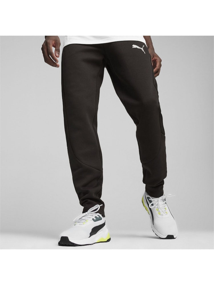 Puma Black Mens EVOSTRIPE Sweat Joggers - Image 1 of 6