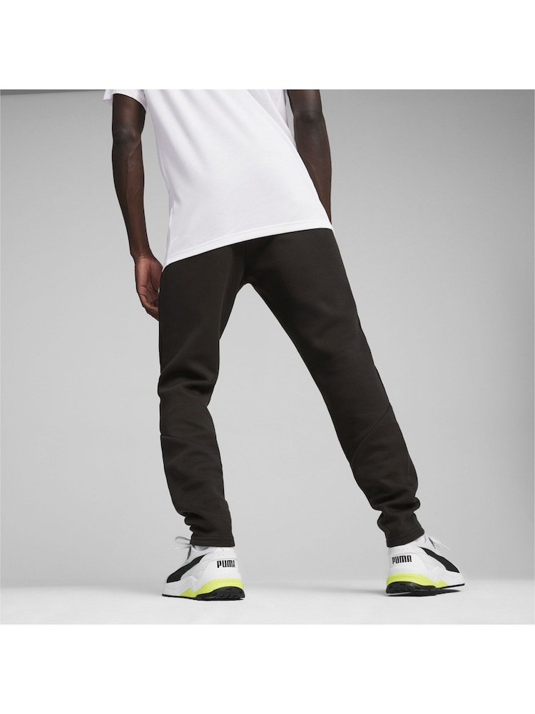 Puma Black Mens EVOSTRIPE Sweat Joggers - Image 2 of 6