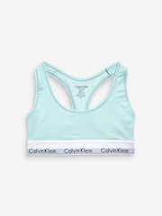 Calvin Klein Light Blue Modern Cotton Logo Bralette - Image 3 of 4