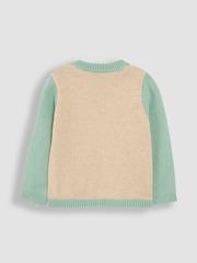 JoJo Maman Bébé Green Farm Button Detail Jumper - Image 6 of 7