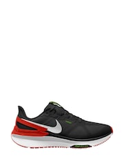 Nike Black/Red Structure 25 Road Running Trainers - Image 1 of 4