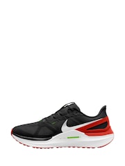 Nike Black/Red Structure 25 Road Running Trainers - Image 2 of 4