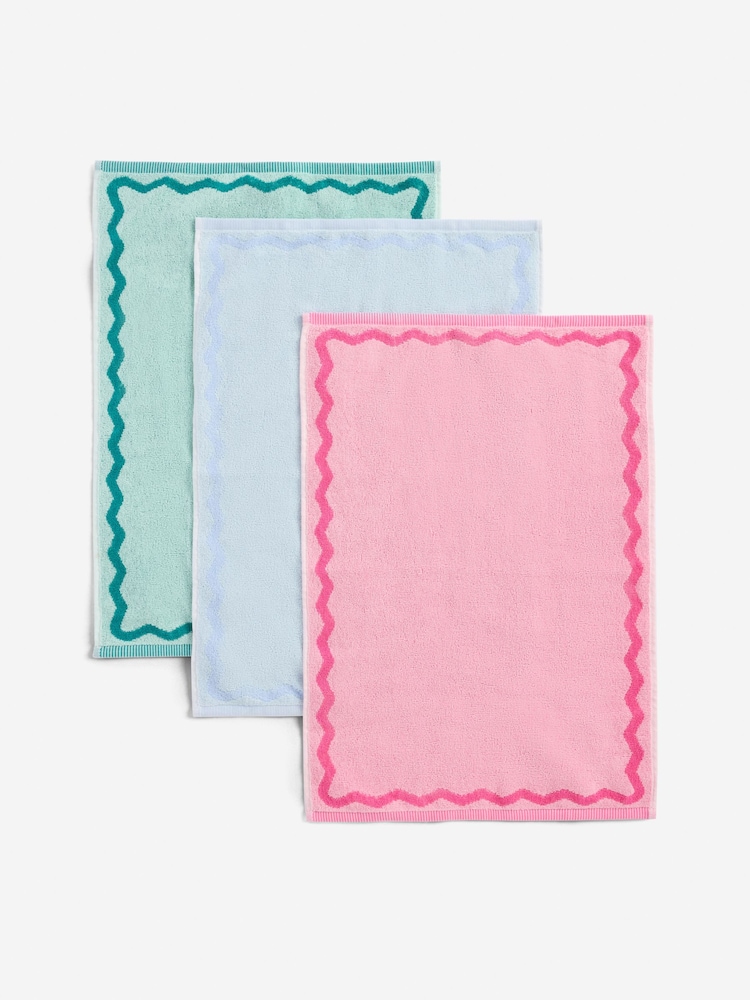 Multi Terry Set of 3 Tea Towels - Image 4 of 4