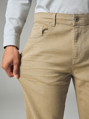 Light Stone Straight Fit Soft Touch Coloured Stretch Jeans - Image 5 of 12