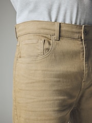 Light Stone Straight Fit Soft Touch Coloured Stretch Jeans - Image 6 of 12