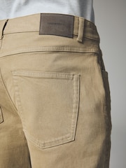 Light Stone Straight Fit Soft Touch Coloured Stretch Jeans - Image 7 of 12