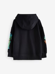 Black Snowman Christmas Graphic 100% Cotton Hoodie (3-16yrs) - Image 2 of 4