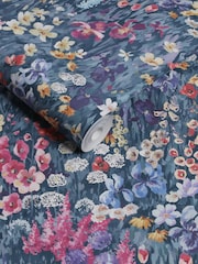 Graham & Brown Midnight Cottage Garden 10M Wallpaper - Image 3 of 4