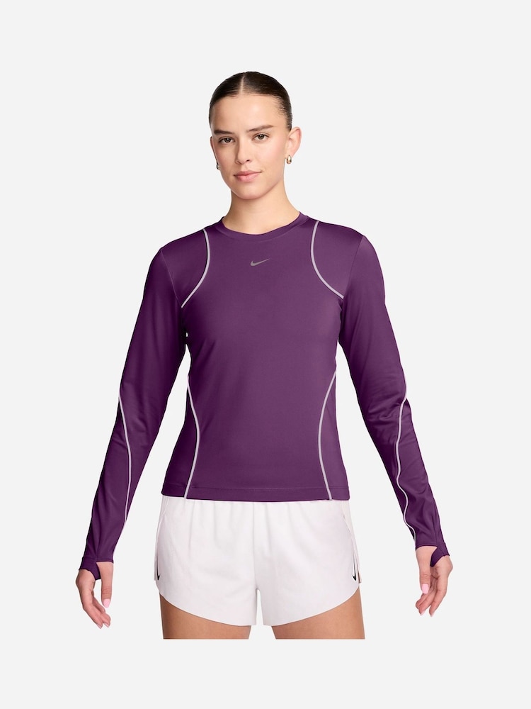 Nike Purple Running Division Long Sleeve Running Top - Image 1 of 4