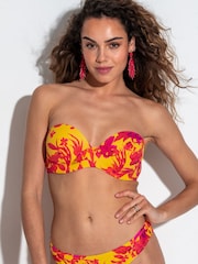 Pour Moi Yellow Strapless Heatwave Bikini Top - Image 1 of 1