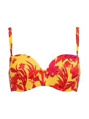 Pour Moi Yellow Strapless Heatwave Bikini Top - Image 3 of 4