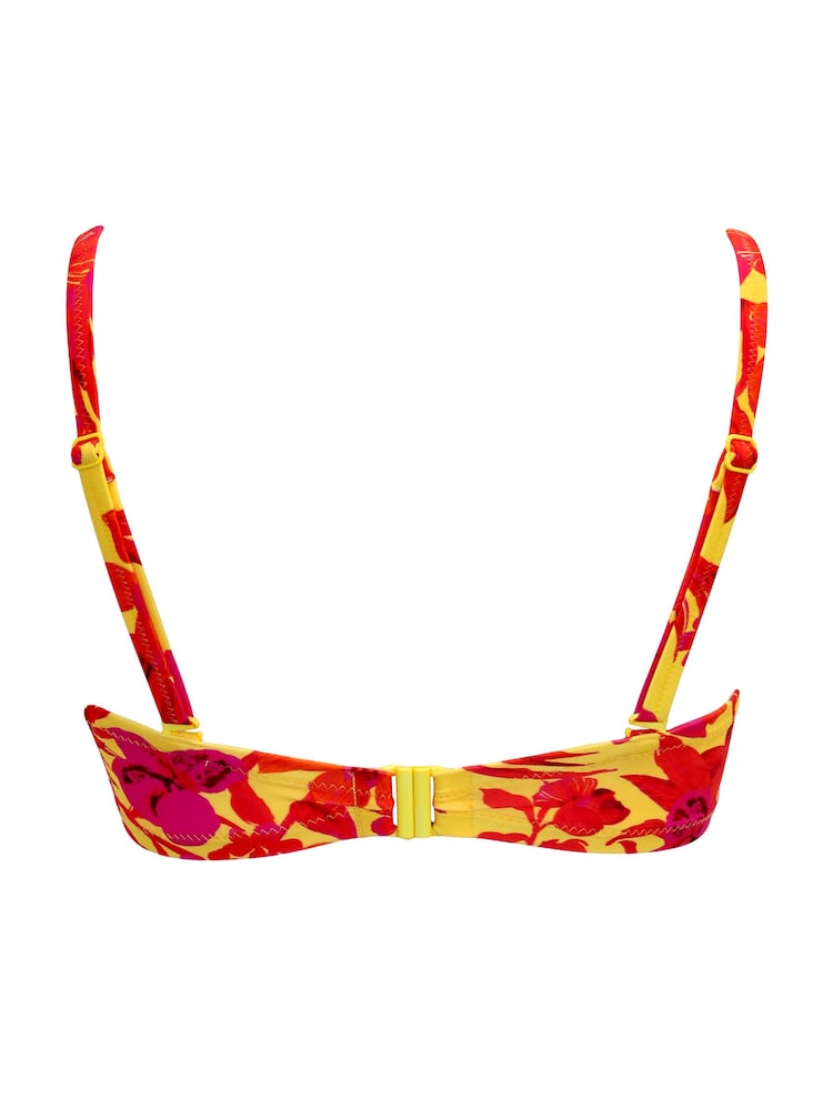 Pour Moi Yellow Strapless Heatwave Bikini Top - Image 4 of 4