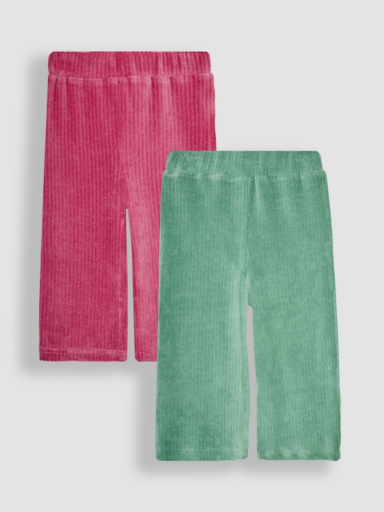 Jojo Maman Bébé 2-Pack rebrasti žamet Velur Flare pajkice - Slika 1 iz 6