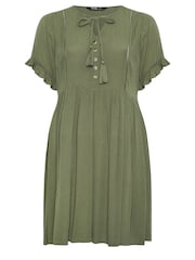 Yours Curve Green Desert Dress - Image 5 of 5