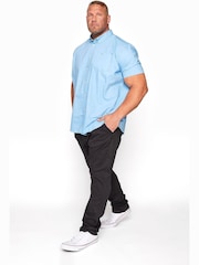 BadRhino Big & Tall Black Elasticated Waist Rugby Trousers - Image 1 of 3