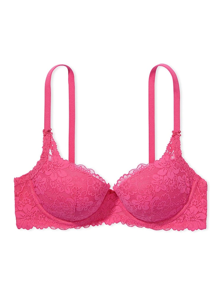 Roze met rozen - Victoria's Secret PINK - Balconette-push-upbeha met kant - Image 3 of 3