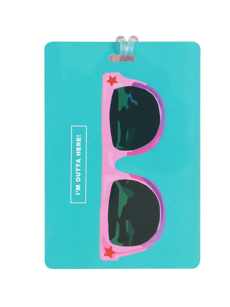Emily Brooks Flamingo Pouch & Set of 3 Luggage Tags Set - Image 3 of 3