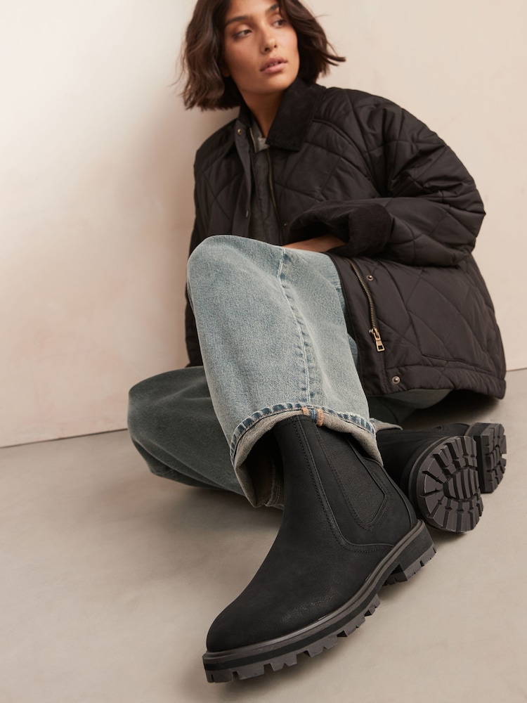 Black Extra Wide Fit Forever Comfort® Chelsea Boots - Image 1 of 8