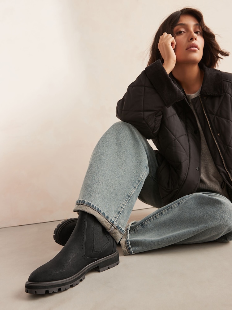Black Extra Wide Fit Forever Comfort® Chelsea Boots - Image 2 of 8