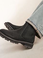 Black Extra Wide Fit Forever Comfort® Chelsea Boots - Image 3 of 8