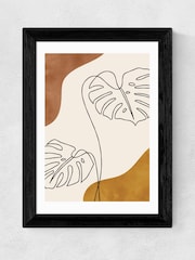 East End Prints Black One Line Monstera Framed Art Print - Image 1 of 3