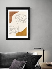 East End Prints Black One Line Monstera Framed Art Print - Image 2 of 3