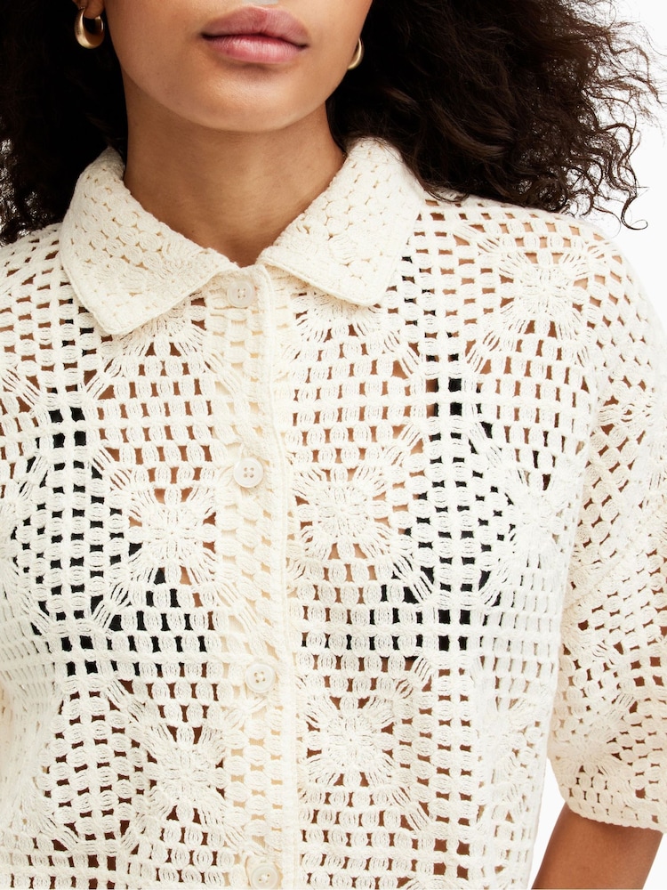 AllSaints White Milly Shirt - Image 2 of 8