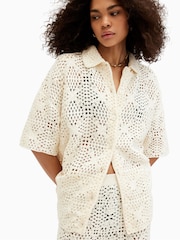 AllSaints White Milly Shirt - Image 4 of 8