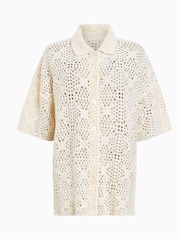 AllSaints White Milly Shirt - Image 8 of 8