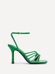 Linzi Green Phoebe Faux Leather Strappy Square Toe Heels - Image 2 of 5