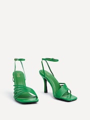Linzi Green Phoebe Faux Leather Strappy Square Toe Heels - Image 3 of 5