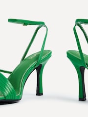 Linzi Green Phoebe Faux Leather Strappy Square Toe Heels - Image 5 of 5