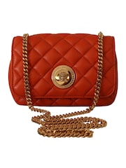 Versace Small Red Nappa Leather Medusa Crossbody Bag - Image 1 of 6