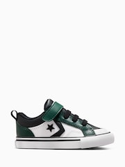 Converse Green Infant Pro Blaze Strap Leather Trainers - Image 1 of 4