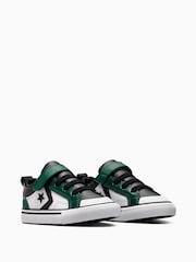 Converse Green Infant Pro Blaze Strap Leather Trainers - Image 2 of 4